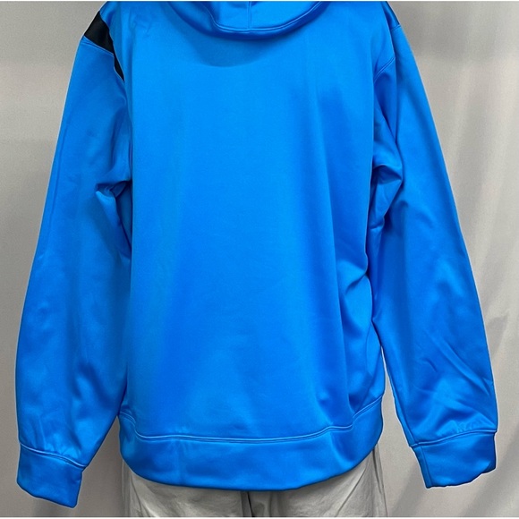 New Large Nike Blue Loose Fit Blue Black Hoodie Sweatshirt - Picture 5 of 6